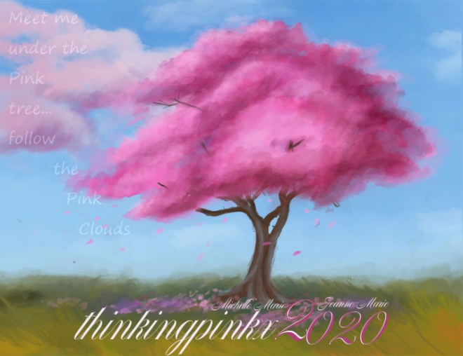 pink tree thinking pink